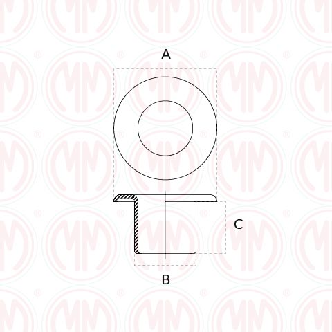 Occhielli metallici VL 40 - VL 50 - VL 60 - VL 70